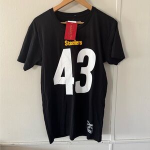 NWT Mitchell & Ness Pittsburgh Steelers NFL Men’s Shirt Size Medium #43 Black